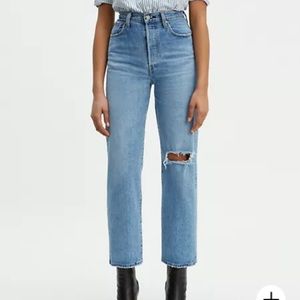 Levi’s Ribcage Straight Jean Size 25 Cropped Ankle